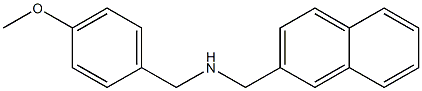 N-{[4-(methyloxy)phenyl]methyl}(naphthalen-2-yl)methanamine,,结构式