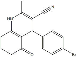 4-(4-bromophenyl)-2-methyl-5-oxo-1,4,5,6,7,8-hexahydroquinoline-3-carbonitrile