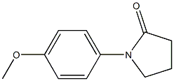 N-(4-甲氧苯基)-2-吡咯烷酮 结构式