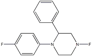 4,4'-Difluorodiphenylpiperazine Structure