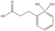 2,2-Dihydroxyphenylpropionic acid Structure