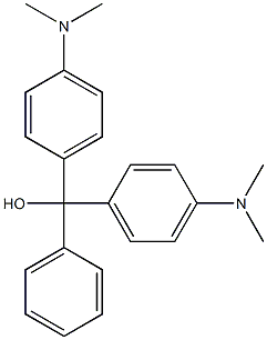 4,4'-Bis(N,N-dimethylamino)triphenyl carbinol Structure