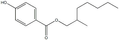 2-Methylhepthyl 4-hydroxybenzoate Struktur