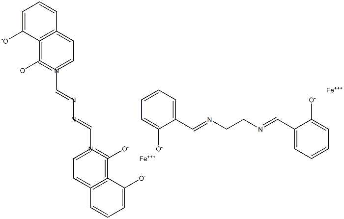 N,N'-Bis(salicylidene)ethylenediamine iron salt 化学構造式