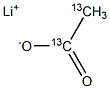 Acetic  acid-13C2  lithium  salt Struktur