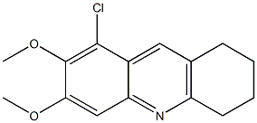 8-Chloro-6,7-dimethoxy-1,2,3,4-tetrahydro-acridine Struktur