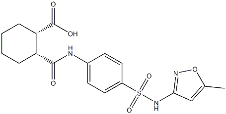 (1S,2R)-2-[(4-{[(5-methyl-3-isoxazolyl)amino]sulfonyl}anilino)carbonyl]cyclohexanecarboxylic acid|