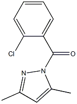 (2-chlorophenyl)(3,5-dimethyl-1H-pyrazol-1-yl)methanone Structure