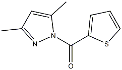 (3,5-dimethyl-1H-pyrazol-1-yl)(2-thienyl)methanone Struktur