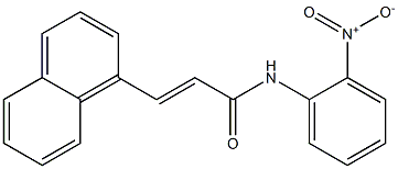 (E)-3-(1-naphthyl)-N-(2-nitrophenyl)-2-propenamide,,结构式