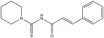 (E)-3-phenyl-N-(1-piperidinylcarbothioyl)-2-propenamide|