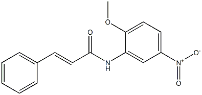 (E)-N-(2-methoxy-5-nitrophenyl)-3-phenyl-2-propenamide Struktur