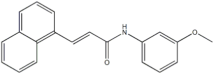 (E)-N-(3-methoxyphenyl)-3-(1-naphthyl)-2-propenamide Structure