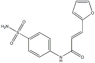 (E)-N-[4-(aminosulfonyl)phenyl]-3-(2-furyl)-2-propenamide Struktur