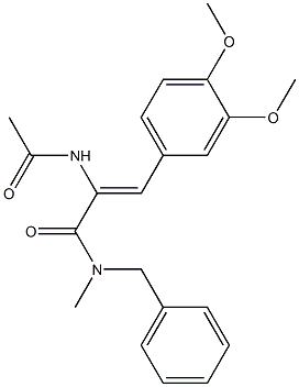 (Z)-2-(acetylamino)-N-benzyl-3-(3,4-dimethoxyphenyl)-N-methyl-2-propenamide