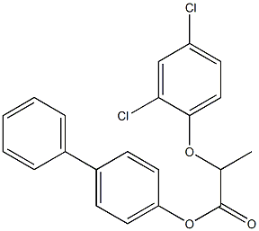 [1,1'-biphenyl]-4-yl 2-(2,4-dichlorophenoxy)propanoate Structure