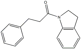 1-(2,3-dihydro-1H-indol-1-yl)-3-phenyl-1-propanone 结构式