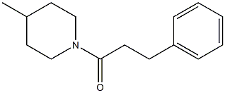 1-(4-methyl-1-piperidinyl)-3-phenyl-1-propanone Struktur