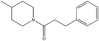 1-(4-methyl-1-piperidinyl)-3-phenyl-1-propanone 结构式