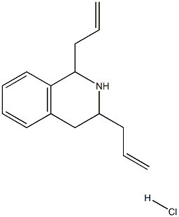 1,3-diallyl-1,2,3,4-tetrahydroisoquinoline hydrochloride 化学構造式