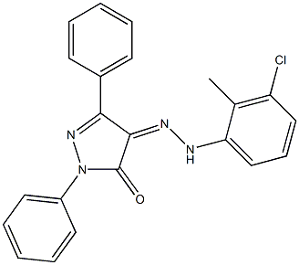  1,3-diphenyl-1H-pyrazole-4,5-dione 4-[N-(3-chloro-2-methylphenyl)hydrazone]