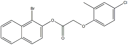 1-bromo-2-naphthyl 2-(4-chloro-2-methylphenoxy)acetate Structure