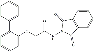 2-([1,1'-biphenyl]-2-yloxy)-N-(1,3-dioxo-1,3-dihydro-2H-isoindol-2-yl)acetamide,,结构式