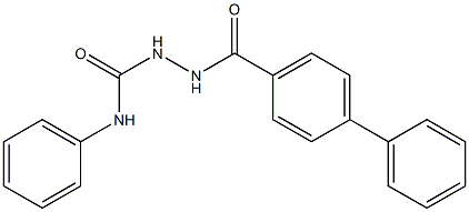 2-([1,1'-biphenyl]-4-ylcarbonyl)-N-phenyl-1-hydrazinecarboxamide Structure