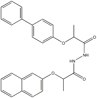  2-([1,1'-biphenyl]-4-yloxy)-N'-[2-(2-naphthyloxy)propanoyl]propanohydrazide