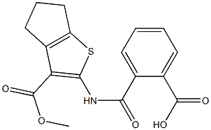 2-({[3-(methoxycarbonyl)-5,6-dihydro-4H-cyclopenta[b]thiophen-2-yl]amino}carbonyl)benzoic acid