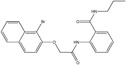 2-({2-[(1-bromo-2-naphthyl)oxy]acetyl}amino)-N-propylbenzamide