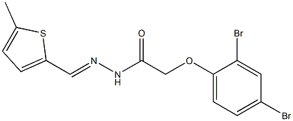 2-(2,4-dibromophenoxy)-N'-[(E)-(5-methyl-2-thienyl)methylidene]acetohydrazide