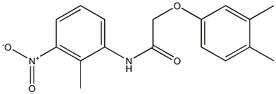 2-(3,4-dimethylphenoxy)-N-(2-methyl-3-nitrophenyl)acetamide Struktur