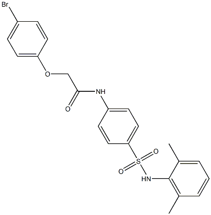 2-(4-bromophenoxy)-N-{4-[(2,6-dimethylanilino)sulfonyl]phenyl}acetamide Structure