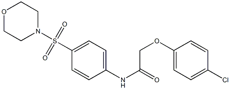 2-(4-chlorophenoxy)-N-[4-(4-morpholinylsulfonyl)phenyl]acetamide Struktur