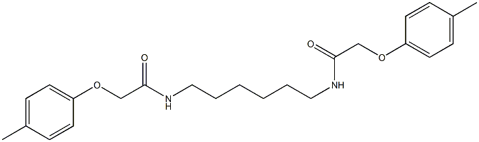 2-(4-methylphenoxy)-N-(6-{[2-(4-methylphenoxy)acetyl]amino}hexyl)acetamide Struktur