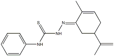 2-(5-isopropenyl-2-methyl-2-cyclohexen-1-ylidene)-N-phenyl-1-hydrazinecarbothioamide