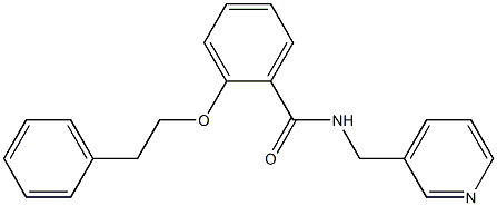 2-(phenethyloxy)-N-(3-pyridinylmethyl)benzamide 化学構造式