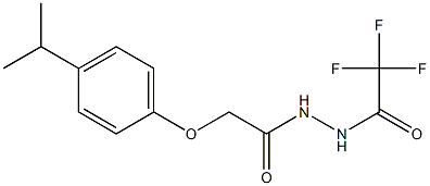 2,2,2-trifluoro-N'-[2-(4-isopropylphenoxy)acetyl]acetohydrazide|