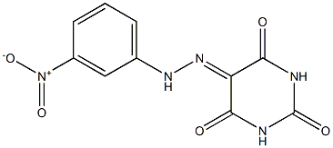 2,4,5,6(1H,3H)-pyrimidinetetrone 5-[N-(3-nitrophenyl)hydrazone] Struktur