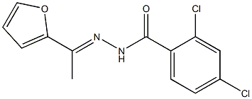 2,4-dichloro-N'-[(E)-1-(2-furyl)ethylidene]benzohydrazide Struktur