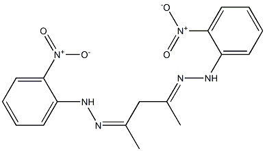 2,4-pentanedione bis[N-(2-nitrophenyl)hydrazone] Struktur