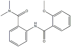 2-[(2-methoxybenzoyl)amino]-N,N-dimethylbenzamide 结构式