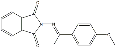 2-{[(E)-1-(4-methoxyphenyl)ethylidene]amino}-1H-isoindole-1,3(2H)-dione 结构式