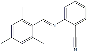 2-{[(E)-mesitylmethylidene]amino}benzonitrile Structure