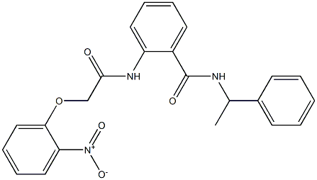 2-{[2-(2-nitrophenoxy)acetyl]amino}-N-(1-phenylethyl)benzamide