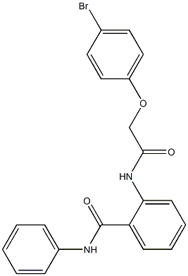 2-{[2-(4-bromophenoxy)acetyl]amino}-N-phenylbenzamide 结构式