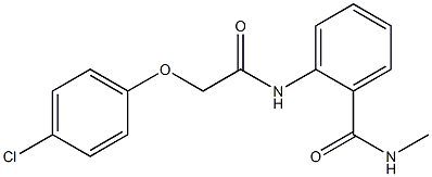 2-{[2-(4-chlorophenoxy)acetyl]amino}-N-methylbenzamide Structure