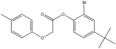 2-bromo-4-(tert-butyl)phenyl 2-(4-methylphenoxy)acetate Structure