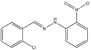 2-chlorobenzaldehyde N-(2-nitrophenyl)hydrazone,,结构式